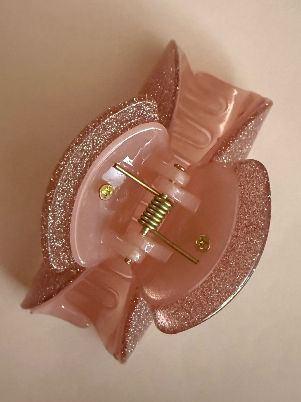 Insert Name Here Hair Pink Glitter Jelly Claw Clip - Non-Slip Extra Durable Clip - Picture 10 of 15